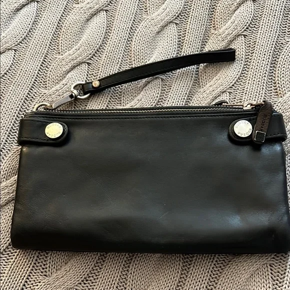 Rudsak Black Leather Wristlet - Picture 2 of 7